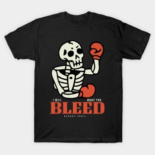 Vintage Boxing Skull Fighter T-Shirt